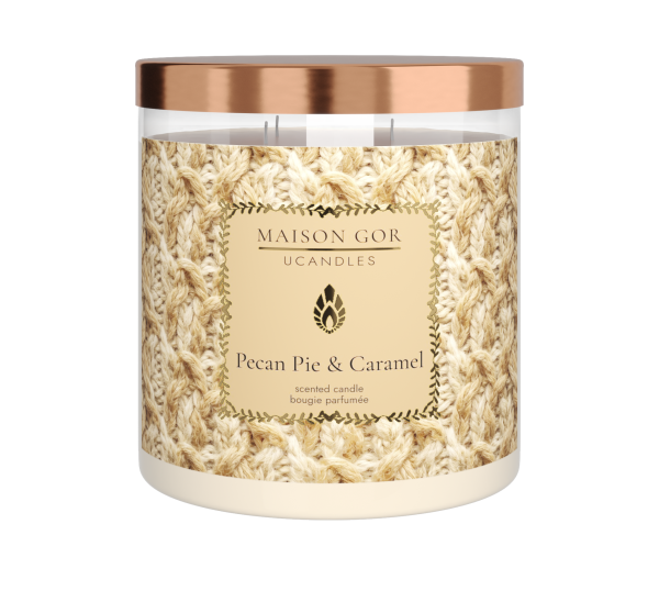 Свеча ароматическая Pecan Pie & Caramel 3 фитиля