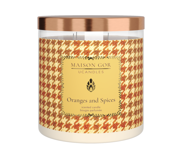 Свеча ароматическая Oranges and Spices 3 фитиля