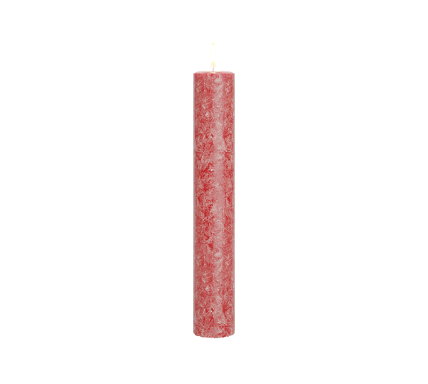 Фото Свеча Интерьерная Pillar Crystal 25x4 Красный