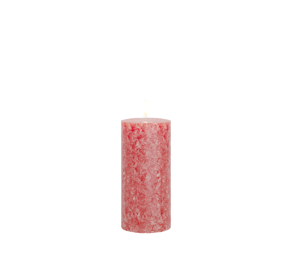 Фото Свеча Интерьерная Pillar Crystal 15x7 Красный