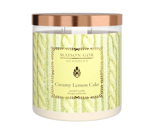 Свеча ароматическая Creamy Lemon Cake 3 фитиля