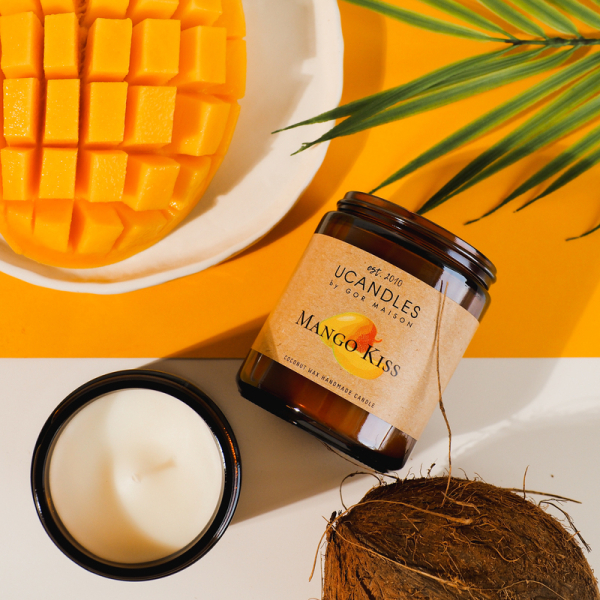 Фото Ароматическая свеча Поцелуй Манго Mango Kiss