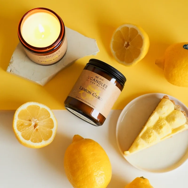 Свеча Лимонный Курд Lemon Curd Essential Collection 190г — Ucandles by Maison Gor