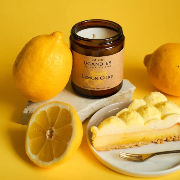 Свеча Лимонный Курд Lemon Curd Essential Collection 190г — Ucandles by Maison Gor