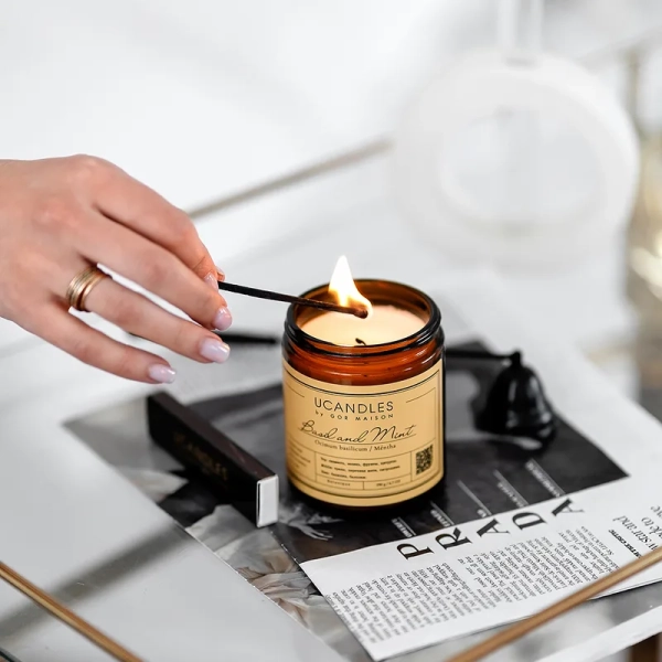 Свеча Basil & Mint Essential Collection 190г — Ucandles by Maison Gor