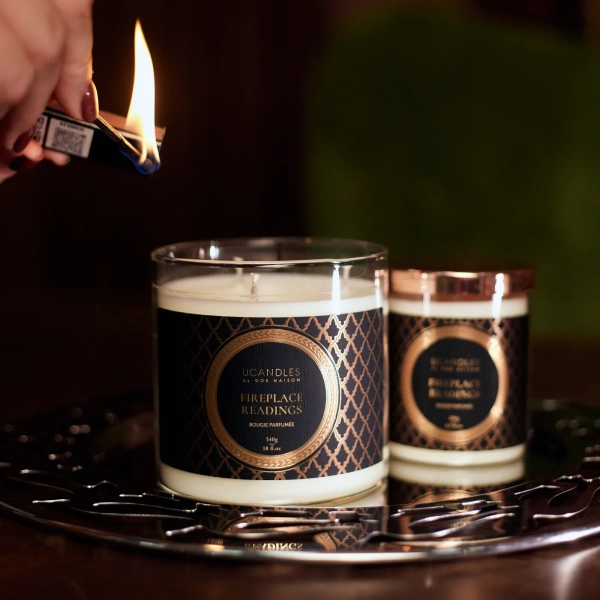 Свеча Fireplace Readings Classic Collection 190г 1 фитиль — Ucandles by Maison Gor