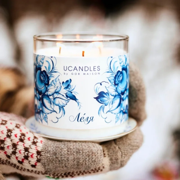 Свеча Леля Classic Collection 540г 3 фитиля — Ucandles by Maison Gor