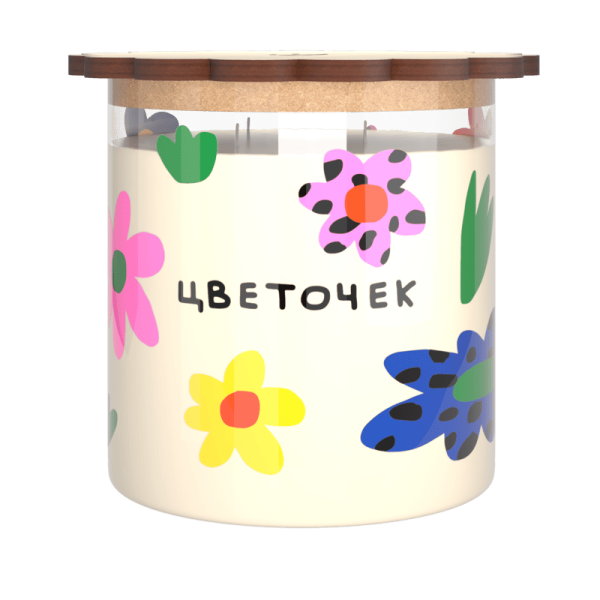 Фото Ароматическая свеча Цветочек