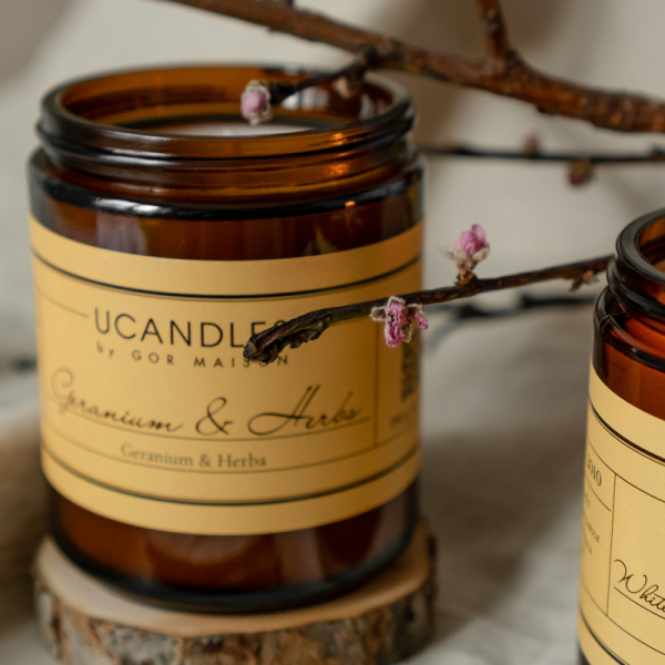 Фото Ароматическая свеча Герань и Травы Geranium & Herbs